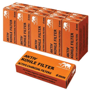Aktive Kohle Filter – 6mm coal/Meerschaum